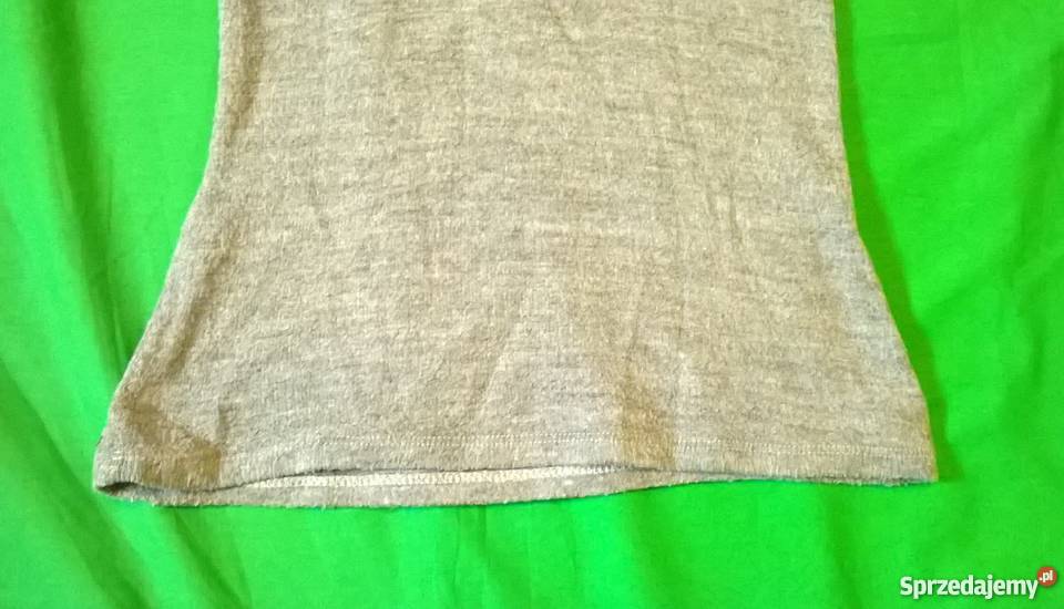 Śliczny szary golf bez rękawów szary/srebrny Warszawa sprzedam