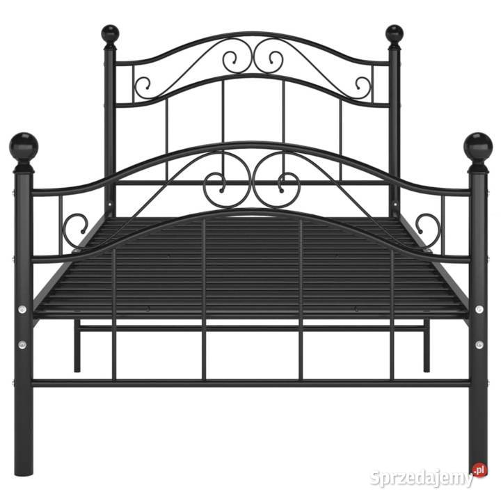 vidaXL Rama łóżka czarna metalowa 90 x 200 Warszawa
