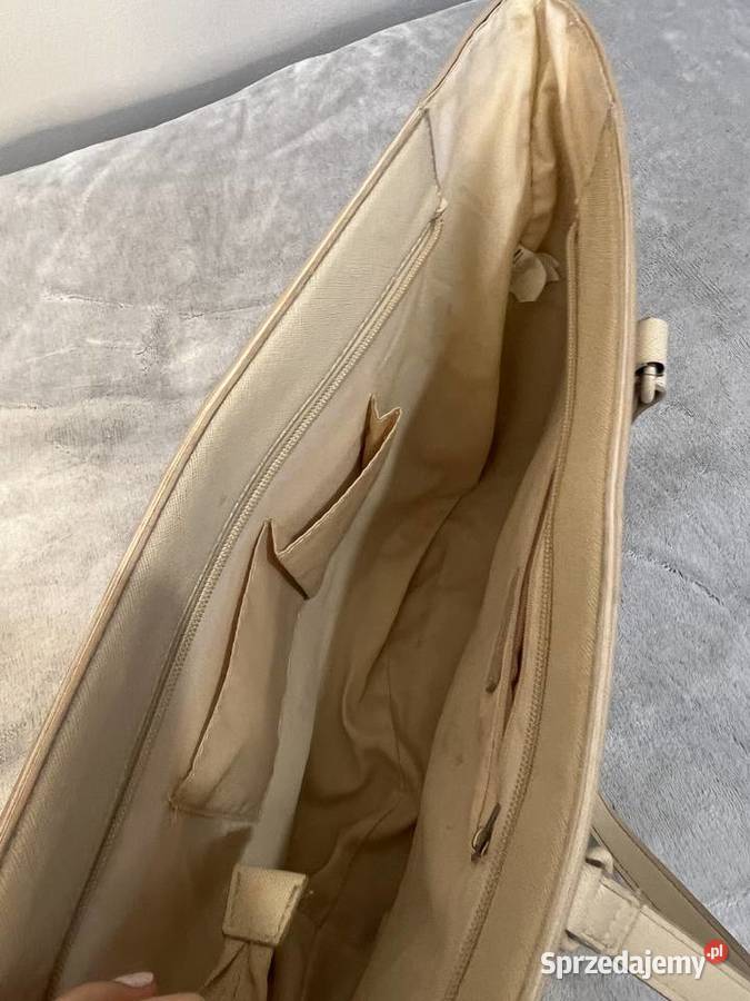 Torba torebka shopper beżowa kremowa Torby i torebki podkarpackie Jasło sprzedam