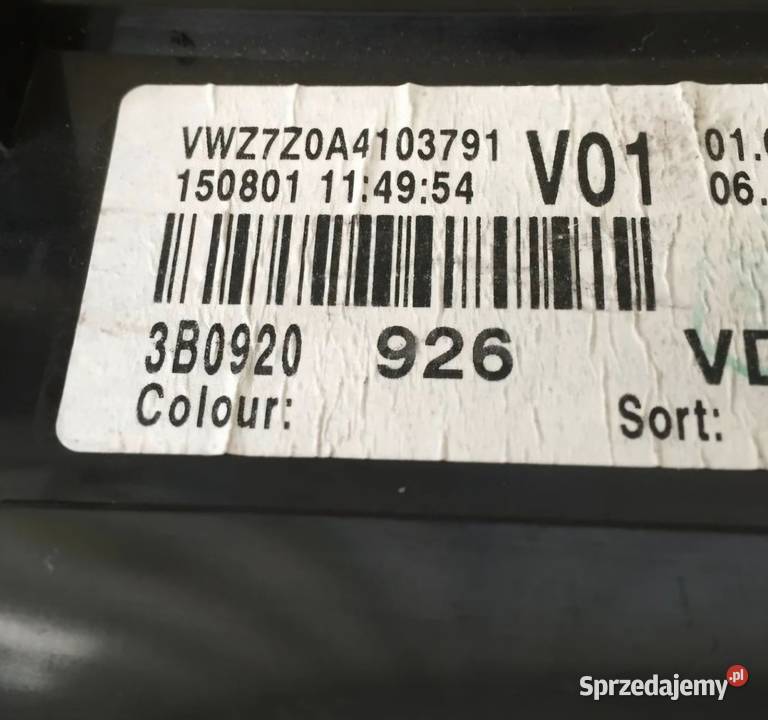 LICZNIK ZEGARY VW PASSAT B5 FL 18T 20 28 osobowe sprzedam