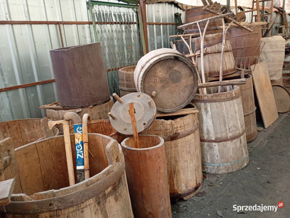Starocie beczka niecka grabie drabina chodnik Mniszew sprzedam