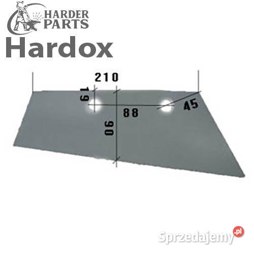 Lemiesz przedpłużka HARDOX 4032104P części do nieuszkodzony podlaskie Suwałki