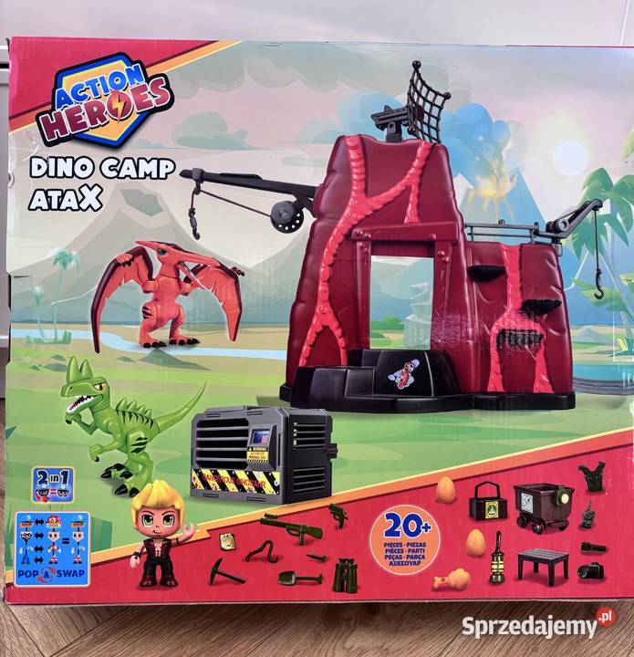 Zabawa klockami Dino Camp Atax action heroes Lubsko sprzedam