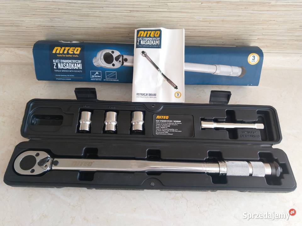 NAJTANIEJ Klucz Dynamometryczny z Nasadkami Etui Zabrze