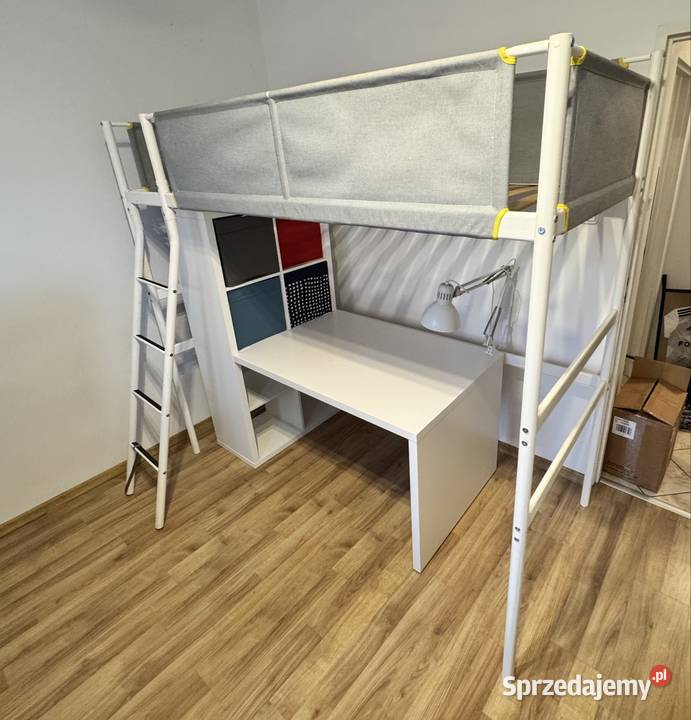 Zestaw ucznia IKEA łóżko piętrowe SVRTA biurko mazowieckie