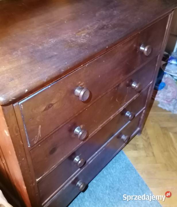 Stara komoda z 4 szufladami z lat 6070 50cm Kraków