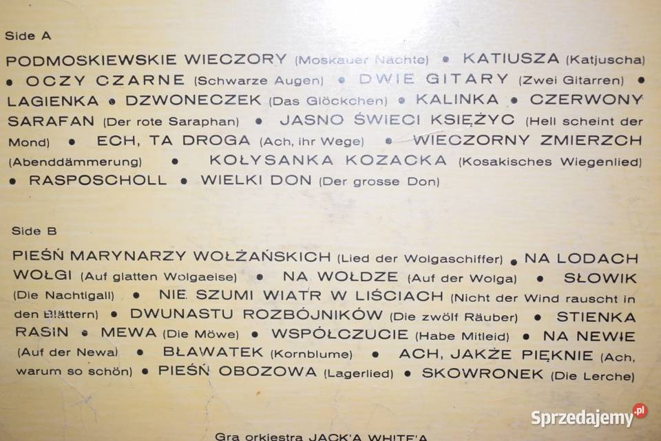 Russian Melodies Orkiestra Jacka Whitea płyta winylowa