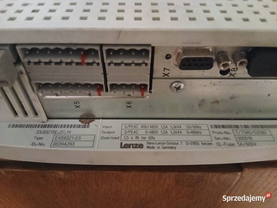 Serwowzmacniacz Lenze 9300 Servo EVS9321ES Cedrowice