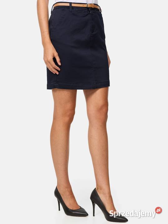 NOWA spódnica mini z paskiem granatowa Warszawa