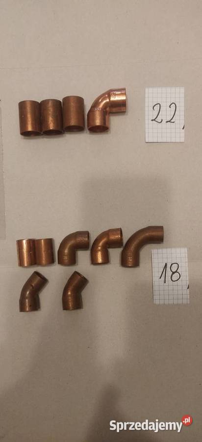 Złączki miedziane lutowane Brzesko sprzedam