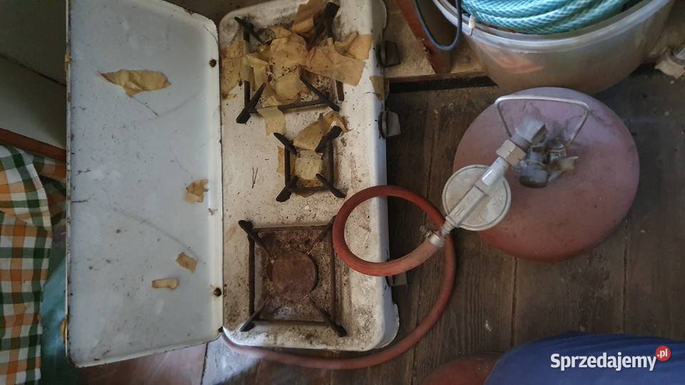 Stara kuchenka gazowa dwupalnikowa z instrukcją