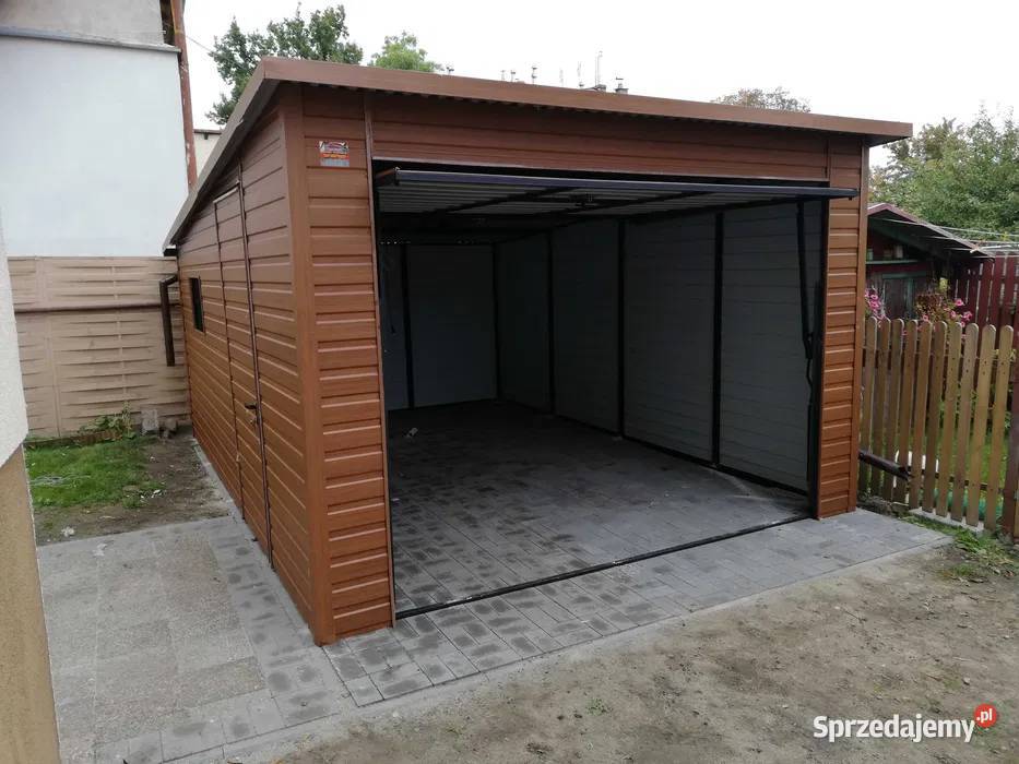 GARAŻ BLASZANY 3x5 Drewnopodobny GARAŻE BLASZANE wielkopolskie Gniezno sprzedam