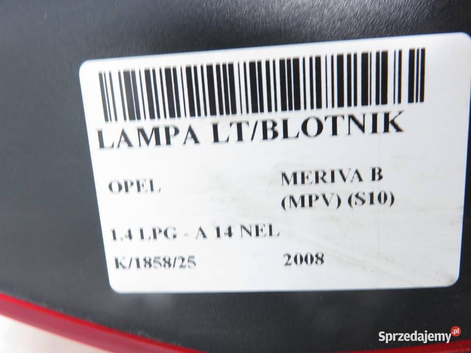 LAMPA LEWA TYLNA OPEL MERIVA B 21639009