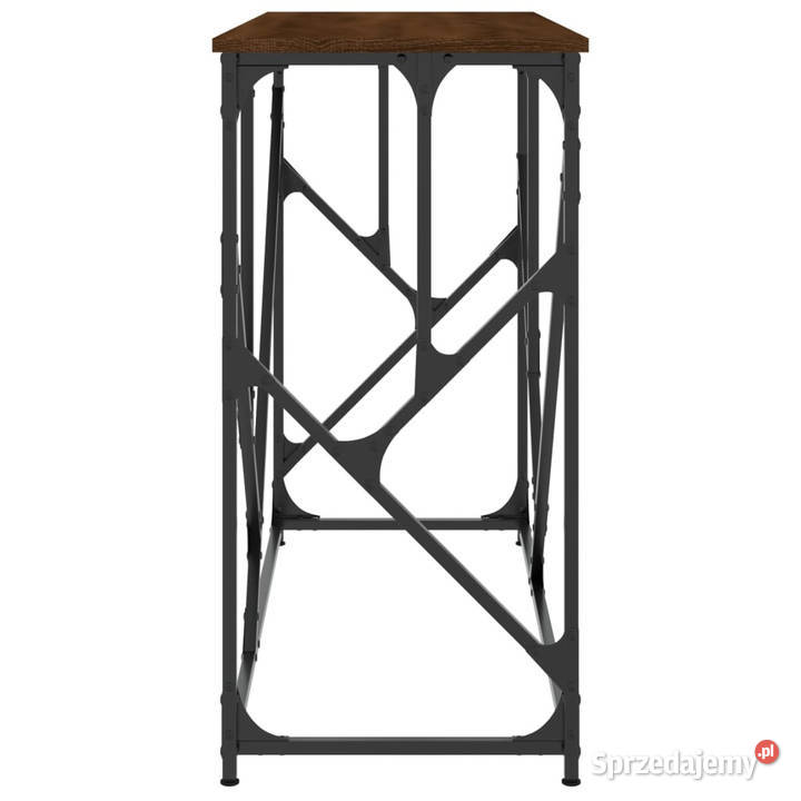 Stolik konsolowy brązowy dąb 100x40x80 WM834119 Warszawa sprzedam
