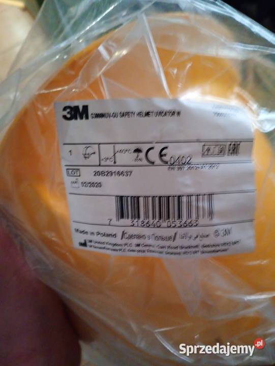 Nowy kask BHP 3M G3000 UVicator Zielona Góra lubuskie