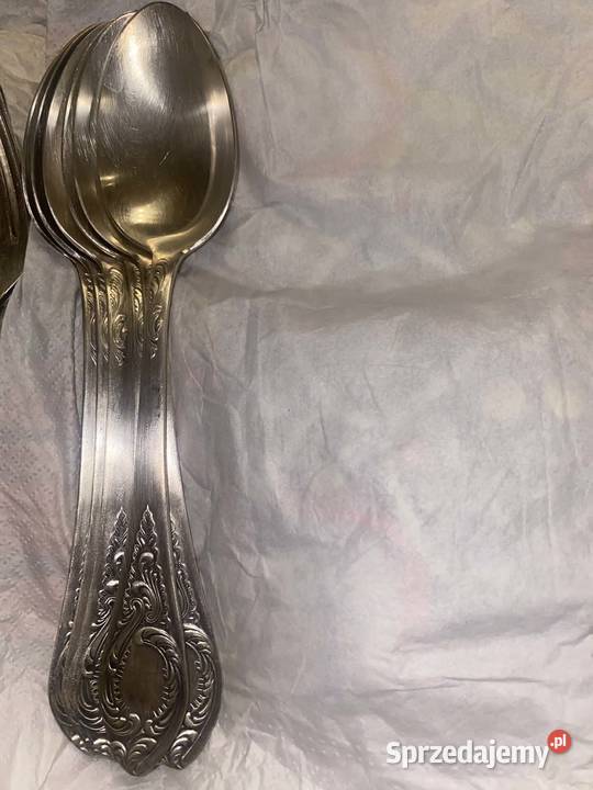 Sprzedam komplet posrebrzany sztućce PRL Wyposażenie wnętrz Warszawa