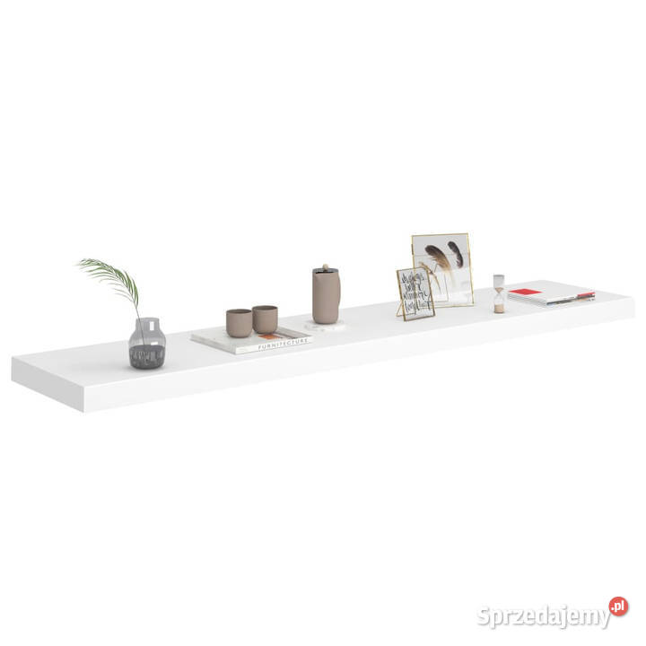 Półka ścienna biała 120x235x38 MDF WM323820 Warszawa