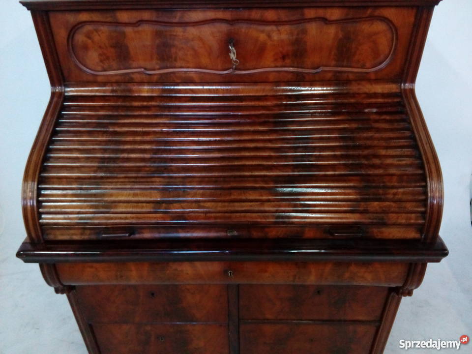 Oryginalny sekretarzyk biedermeier z żaluzją opolskie