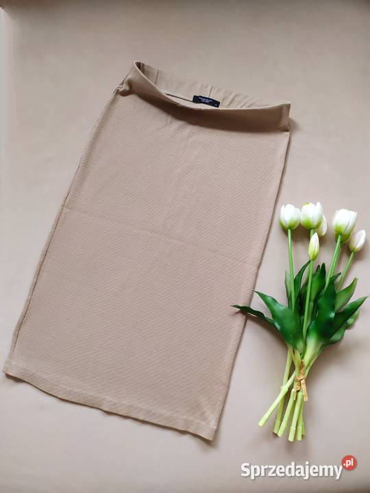 Spódniczka beżowa bawełniana 38 M brązowy/beżowy Koszalin