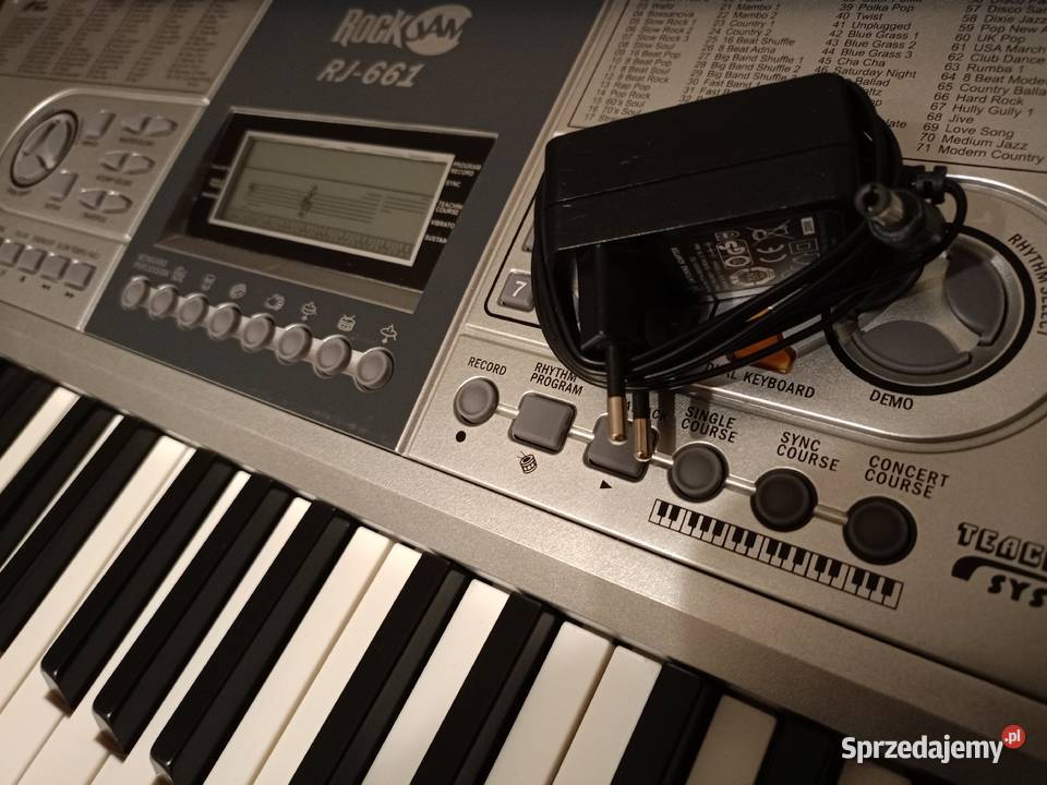 Keyboard RockJam w komplecie stojak statyw i Drawski Młyn