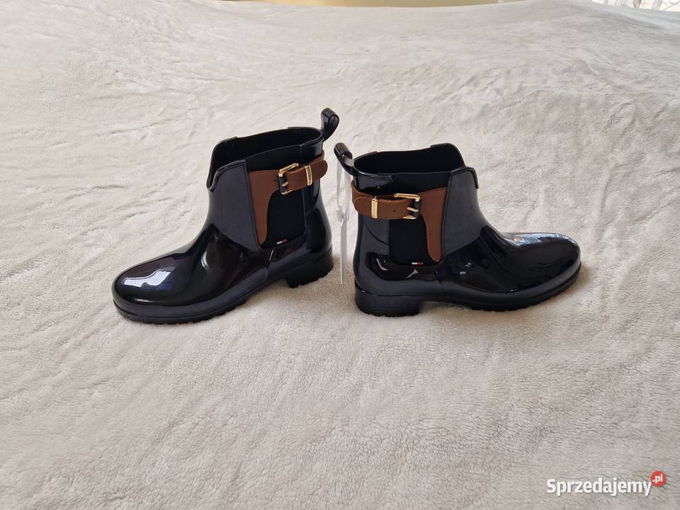 Nowe czarne kalosze damskie Tommy Hilfiger małopolskie Bibice
