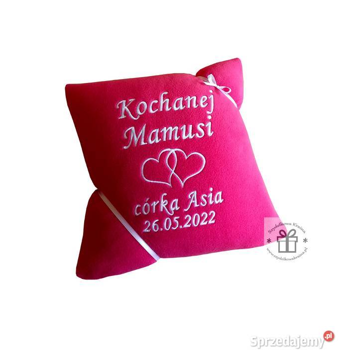 Prezent DZIEŃ MATKI mamy OJCA poduszka z haftem sprzedam