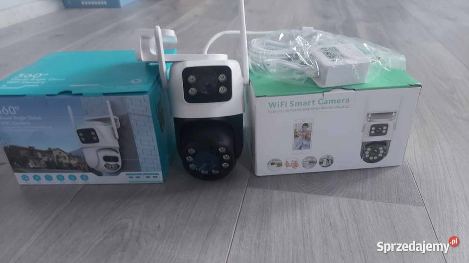Podwójna kamera WiFi zewnetrzna obrotowa 2x 4MP Siedlce