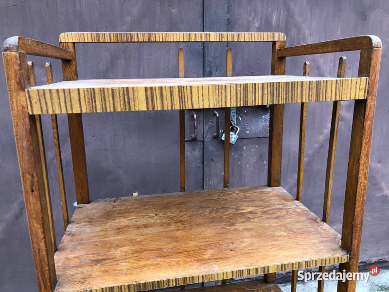 Stara drewniana etażerka półka