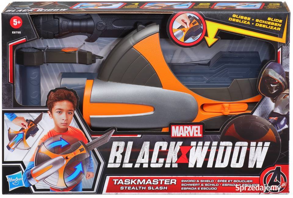 Czarna Wdowa Miecz i Tarcza Taskmaster Black 5 lat+