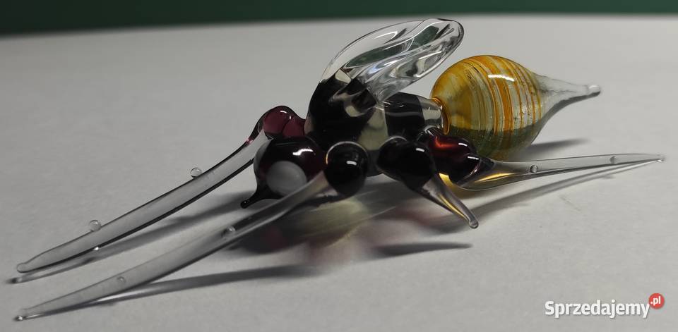 Owad ze szkła szklany szkło artystyczne szklana Figurki i rzeźby Warszawa sprzedam