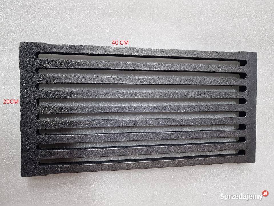 Ruszt żeliwny kominkowy ruszt pieca grill 40x20 Pozostałe Piaseczno