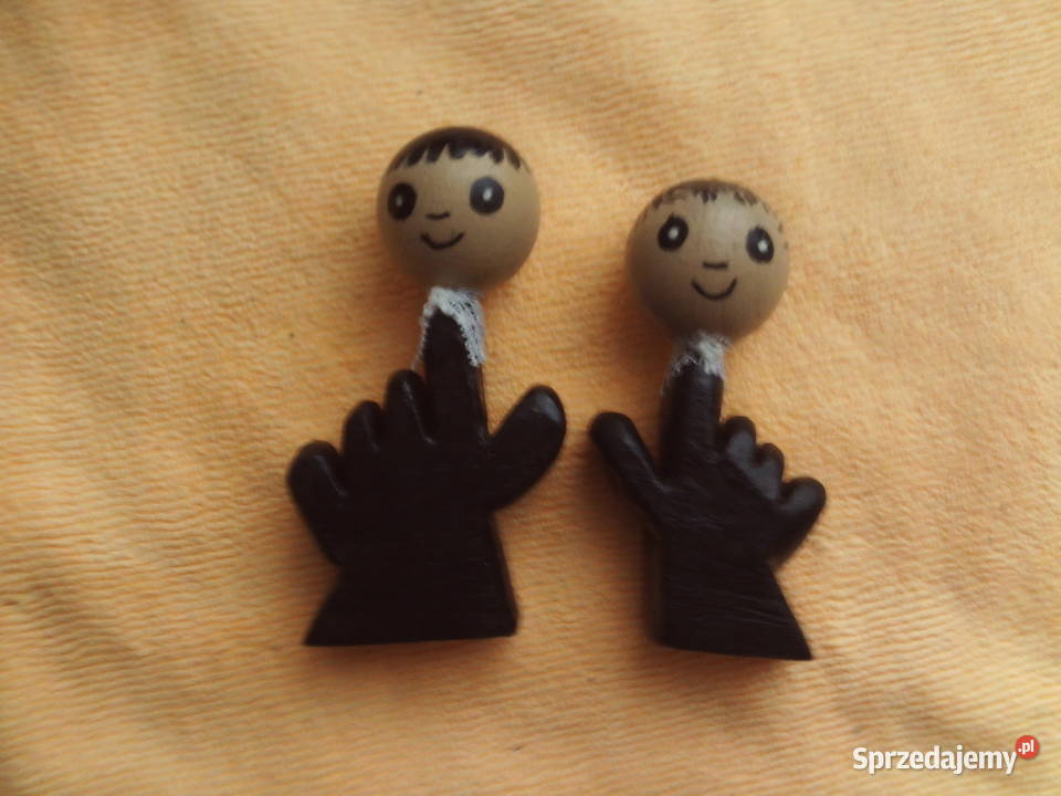 Jacek i Agatka Drewniane figurki dwa rodzaje Rękodzieło