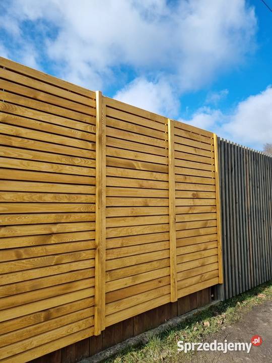 Panel ogrodzeniowy lamelowy pionowy przęsło Kalety