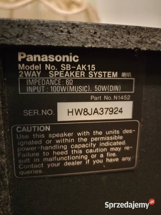 Wieża PANASONIC Super Moc i Bass