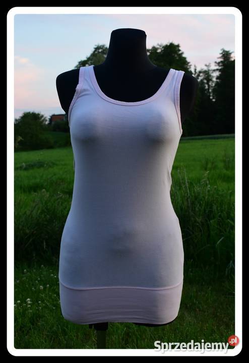 Jasno różowa koszula długa bokserka 36 S