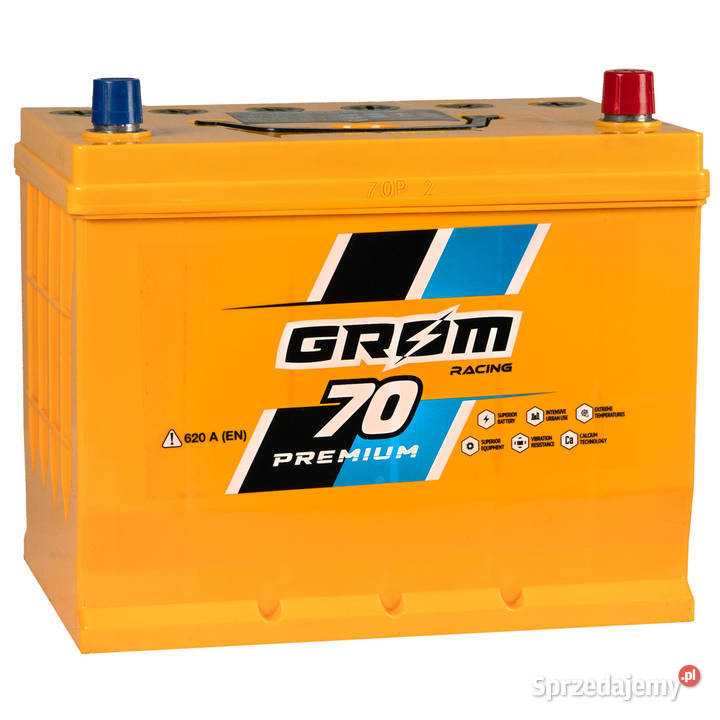 NOWY Akumulator Grom Racing 70Ah 620A Japan P wielkopolskie Konin