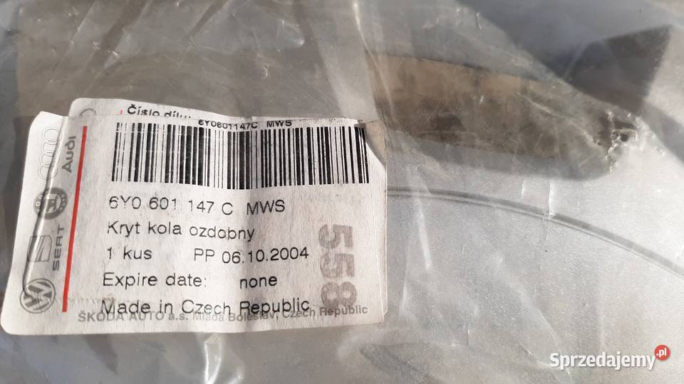 Nowy oryginalny kołpaki kapsle 15 skoda Lublin sprzedam