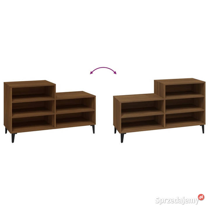 Szafka na buty brązowy dąb 102x36x60 WM819739 sprzedam
