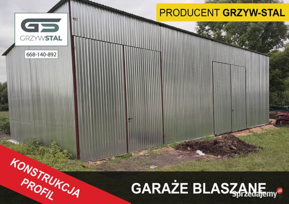 Garaż Blaszany Hala Blaszana Magazyn Blaszany