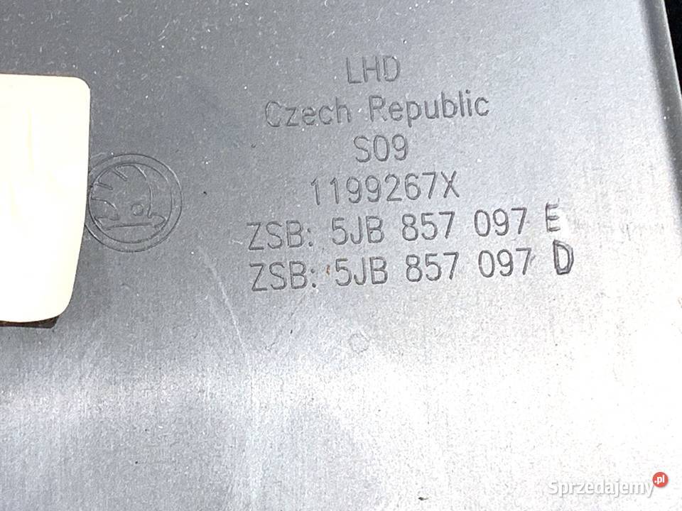 SCHOWEK PASAŻERA SEAT TOLEDO IV Hatchback 1219 sprzedam