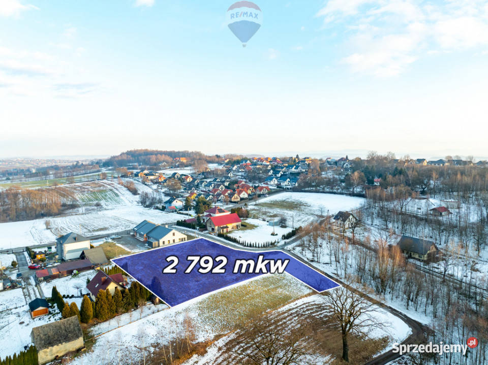 Budowlana działka w Zagórzu gm Niepołomice