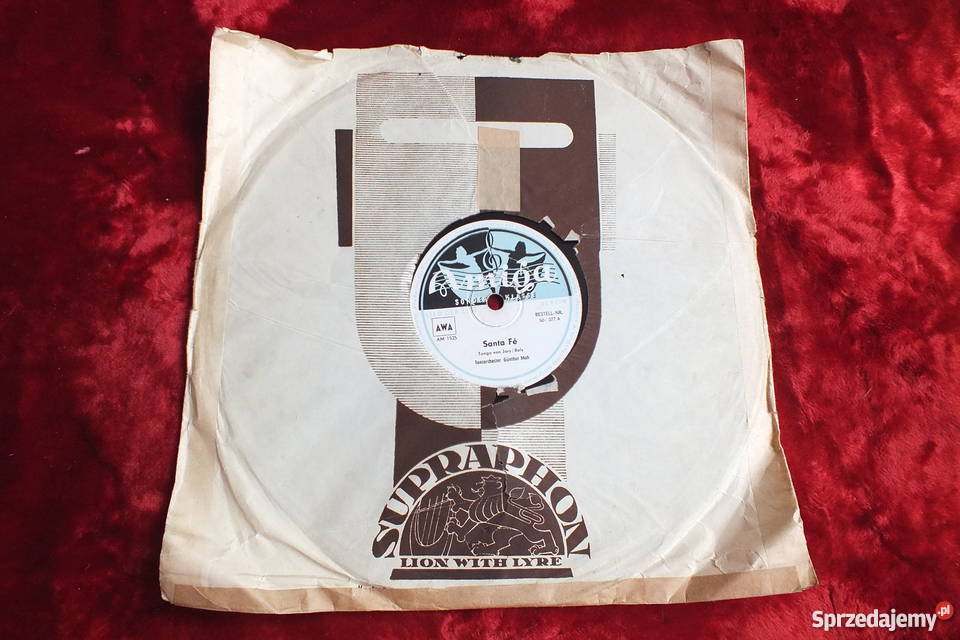 Płyta winylowa szelakowa niemiecka gruba ciężka płyta winylowa Żary