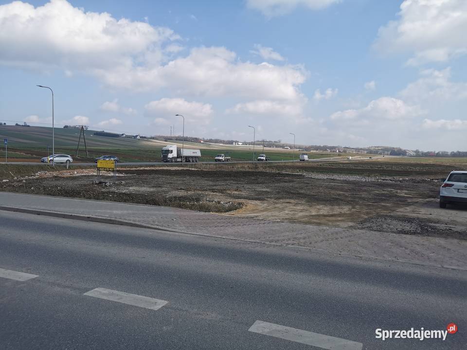 Wynajmę plac pod komis kebab parking tablica 700m2 Miechów sprzedam