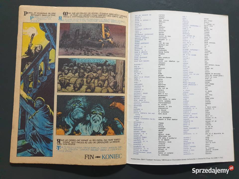 Opowieść o Popielu i Myszach jęz francuski Rok wydania 1980 pomorskie Gdynia
