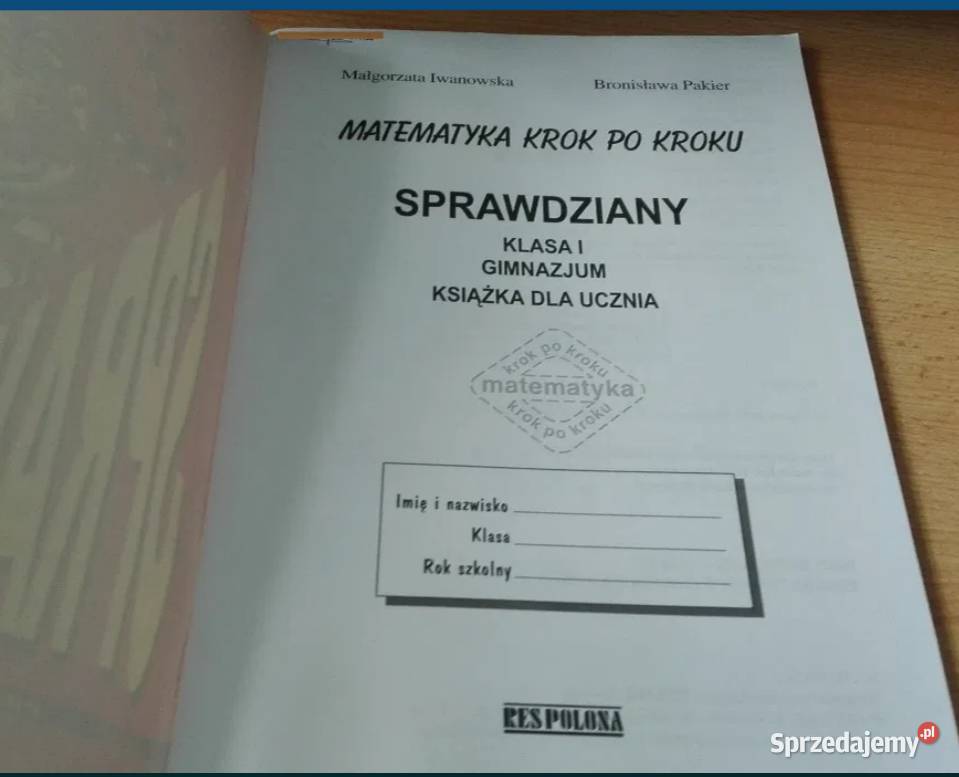 Matematyka krok kroku sprawdziany 1 gimnazjum