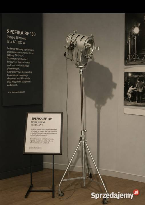 Lampa filmowa Spefika Rf150 PRL Vintage loft Poznań sprzedam