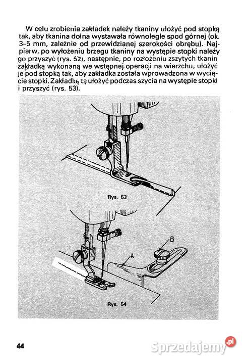 maszyna do szycia łucznik 450 i 451 instrukcja Pozostałe