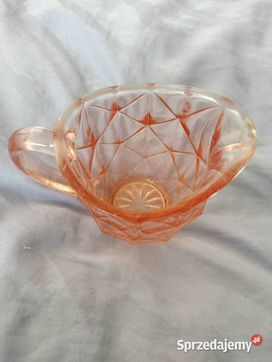 Mlecznik różowy Rozalinowy szkło dzbanuszek Choszczno