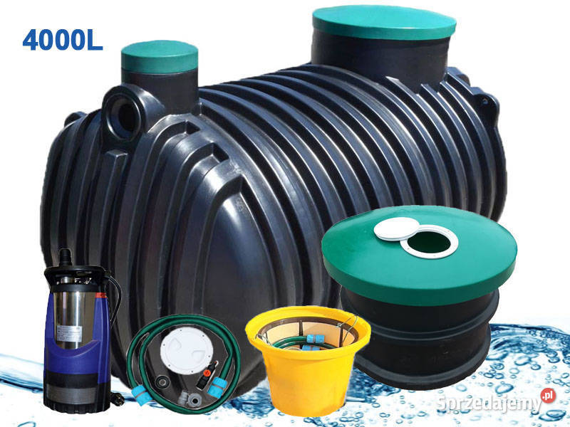 ZBIORNIK NA DESZCZÓWKĘ 4000L Z POMPĄ AUTO 230V Opole