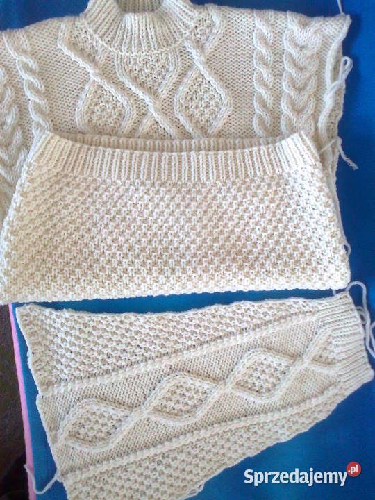 Sweter damski wykonanie na drutach na zamówienie Wrocław